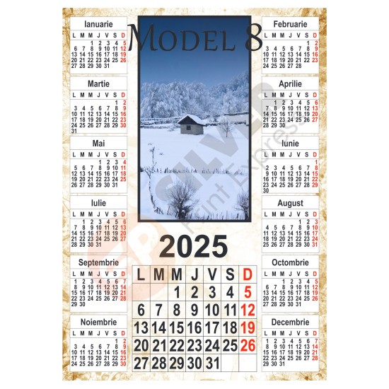 Calendar personalizat A3 Calendar personalizat A3